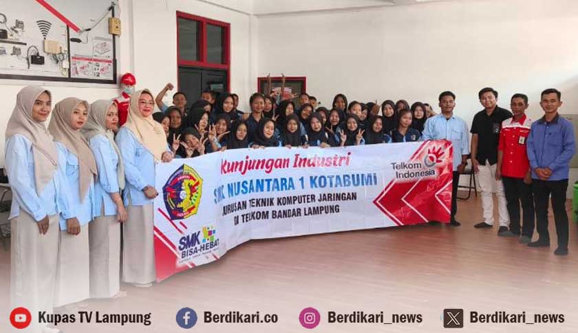 Sinergi Telkom dan SMK Nusantara 1 Kotabumi, Siapkan Siswa Hadapi Tantangan Teknologi