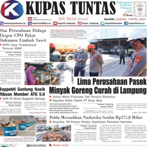 Surat Kabar Harian Kupas Tuntas Edisi Kamis, 7 April 2022