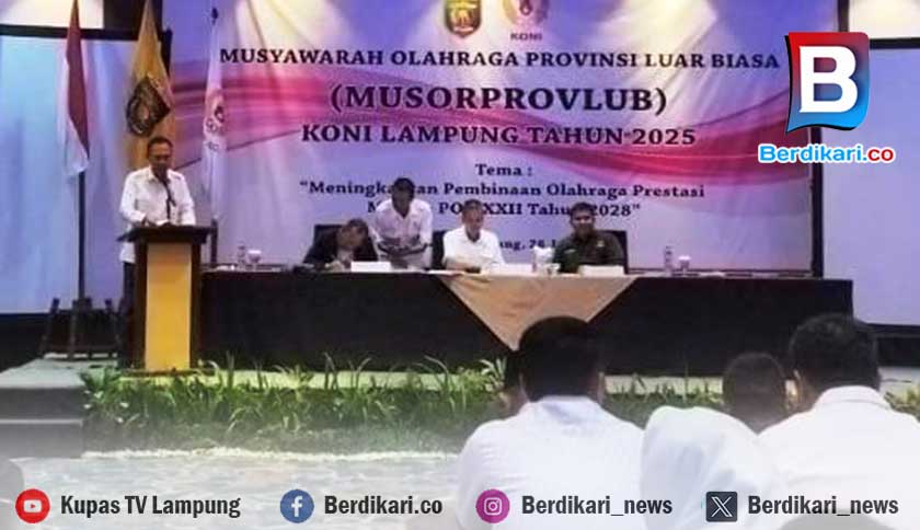Taufik Hidayat Secara Aklamasi Jadi Ketum KONI Lampung