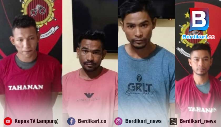 Tiga Bulan Berlalu, Polda Lampung Belum Tangkap 4 Tahanan Narkoba Kabur