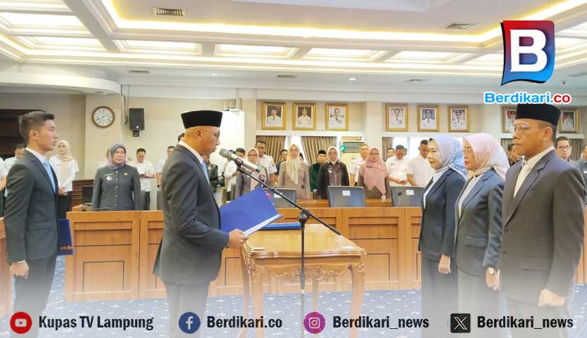Tiga Pejabat Eselon II Dilantik, Gubernur Lampung Ingatkan Pentingnya Dampak Nyata bagi Masyarakat