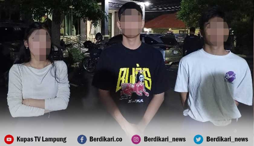 Tiga Remaja Bandar Lampung Ditangkap Saat Hendak Pesta Tembakau Sintetis di Dalam Mobil