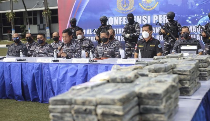 TNI AL Ungkap Penyelundupan 179 Kg Kokain di Perairan Selat Sunda