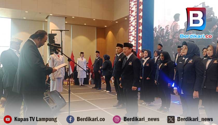 Usai Dilantik, Herman HN Ajak Kader NasDem Lampung Turun ke Akar Rumput