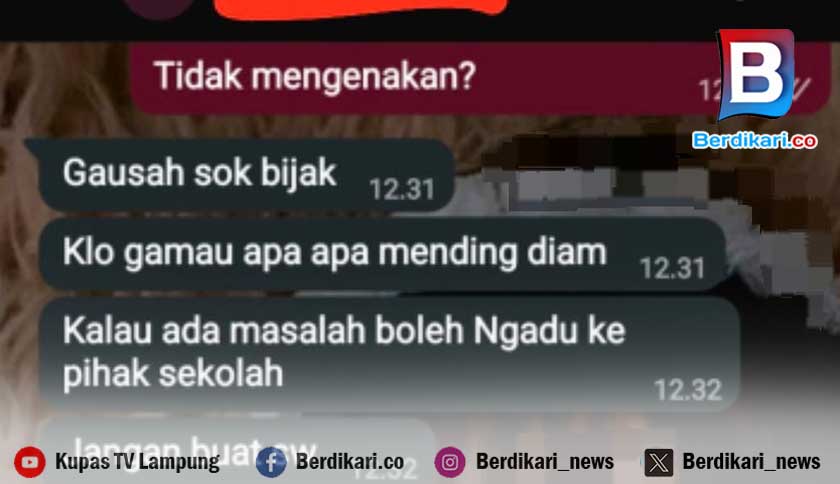 Wali Murid TK di Sekincau Lampung Barat Diduga Dapat Tekanan Usai Viralkan Menu MBG