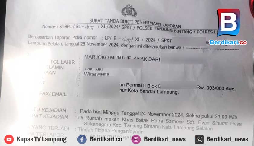 Warga Bandar Lampung Jadi Korban Penusukan di Lamsel Usai Tegur Pemotor