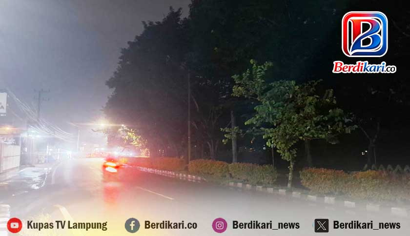 Warga Keluhkan Lampu Jalan Padam di Jenderal Sudirman Metro
