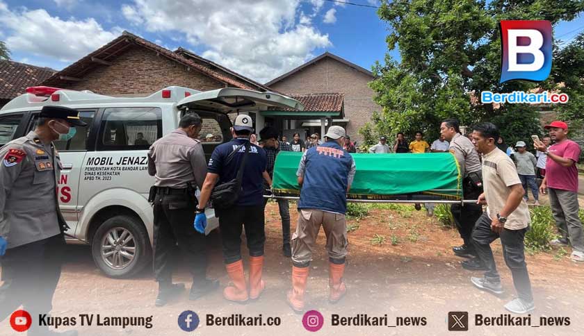 Warga Rajabasa Gempar, Seorang Ayah Tewas dengan Luka Gorok Dibunuh Anaknya