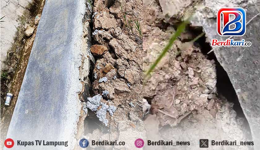 Warga Soroti Proyek Irigasi PUPR di Way Tenong, Struktur Dinilai Rawan Rusak